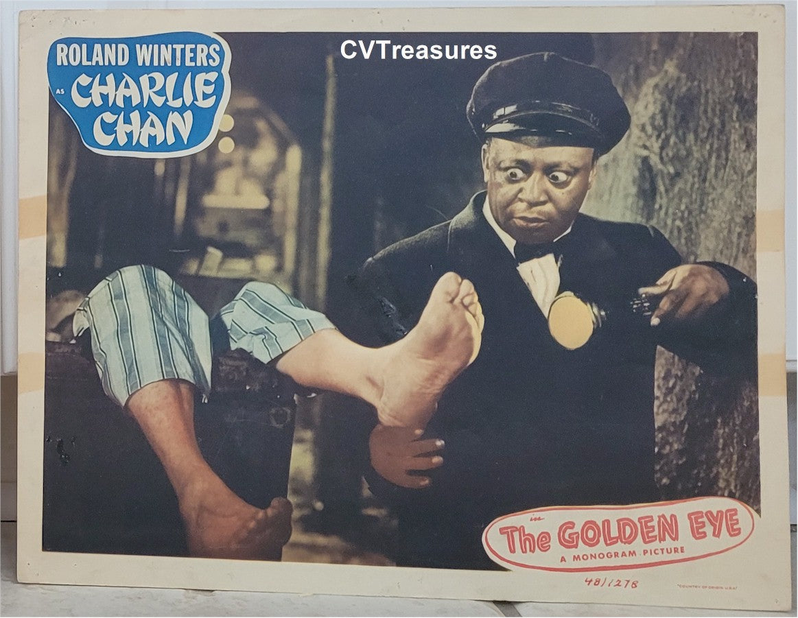 CHARLIE CHAN The Golden Eye Vintage movie poster Lobby Card 1948 2