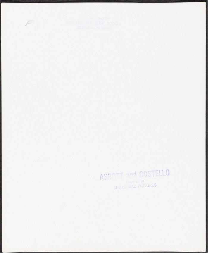 Abbott and Costello Original vintage Studio Portrait Photo 1941