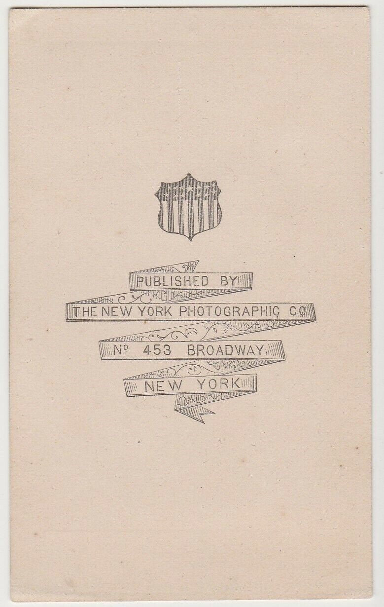 Abraham LIncoln CDV Memorial Historical Antique Vintage Photograph 1865