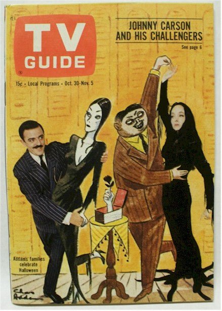 Addams Family Original Vintage TV Guide October 30, 1965 Guaranteed Authentic 24x