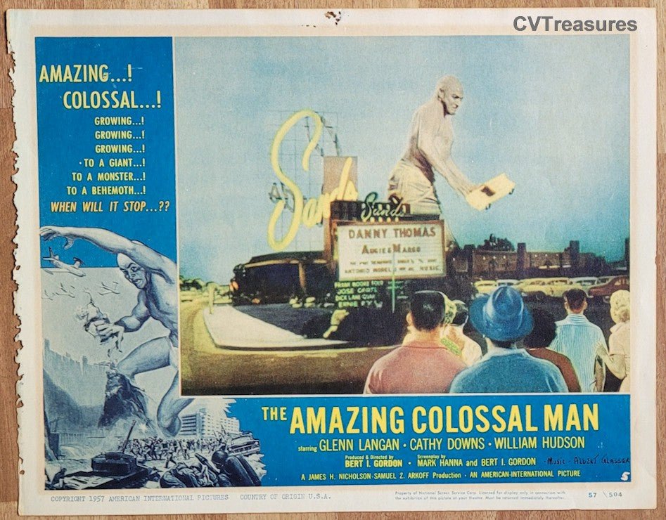 Amazing Colossal Man Sci Fi Vintage Movie Poster Original lobby card Guaranteed Authentic