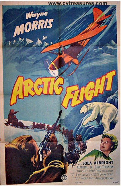 Arctic Flight Original Vintage Movie Poster One Sheet Aviation Guaranteed Authentic