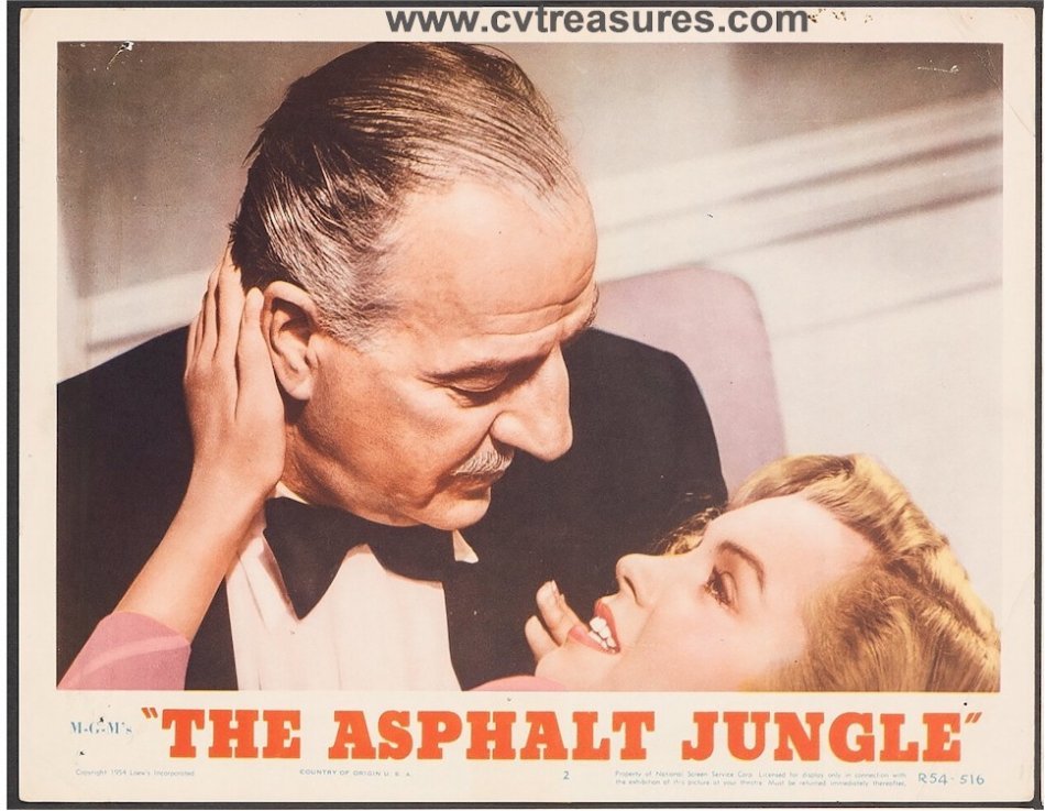 Asphalt Jungle Marilyn Monroe Original Vintage Movie Theater Poster Title Lobby Card Guaranteed Authentic embrace