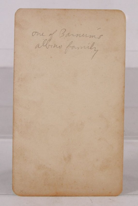 BARNUM & BAILEY CIRCUS SIDESHOW ALBINO WOMAN CABINET Photo 2