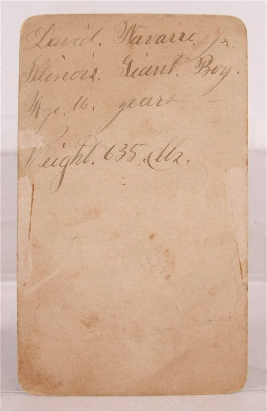 BARNUM BAILEY CIRCUS SIDESHOW FAT BOY PERFORMER PHOTO Navarro