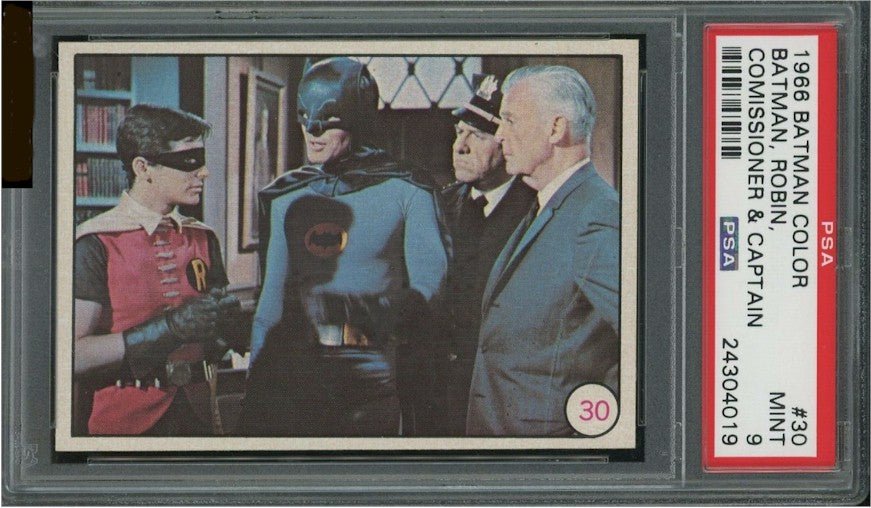 Batman “Black Laffs” Color Card #30 1966 PSA 9