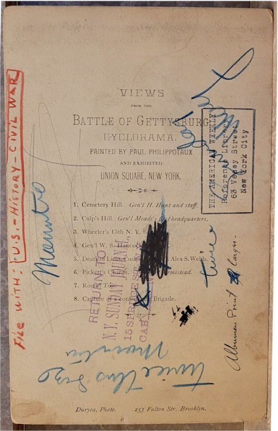 Battle of Gettysburg Historic Civil War Photography TYPE I