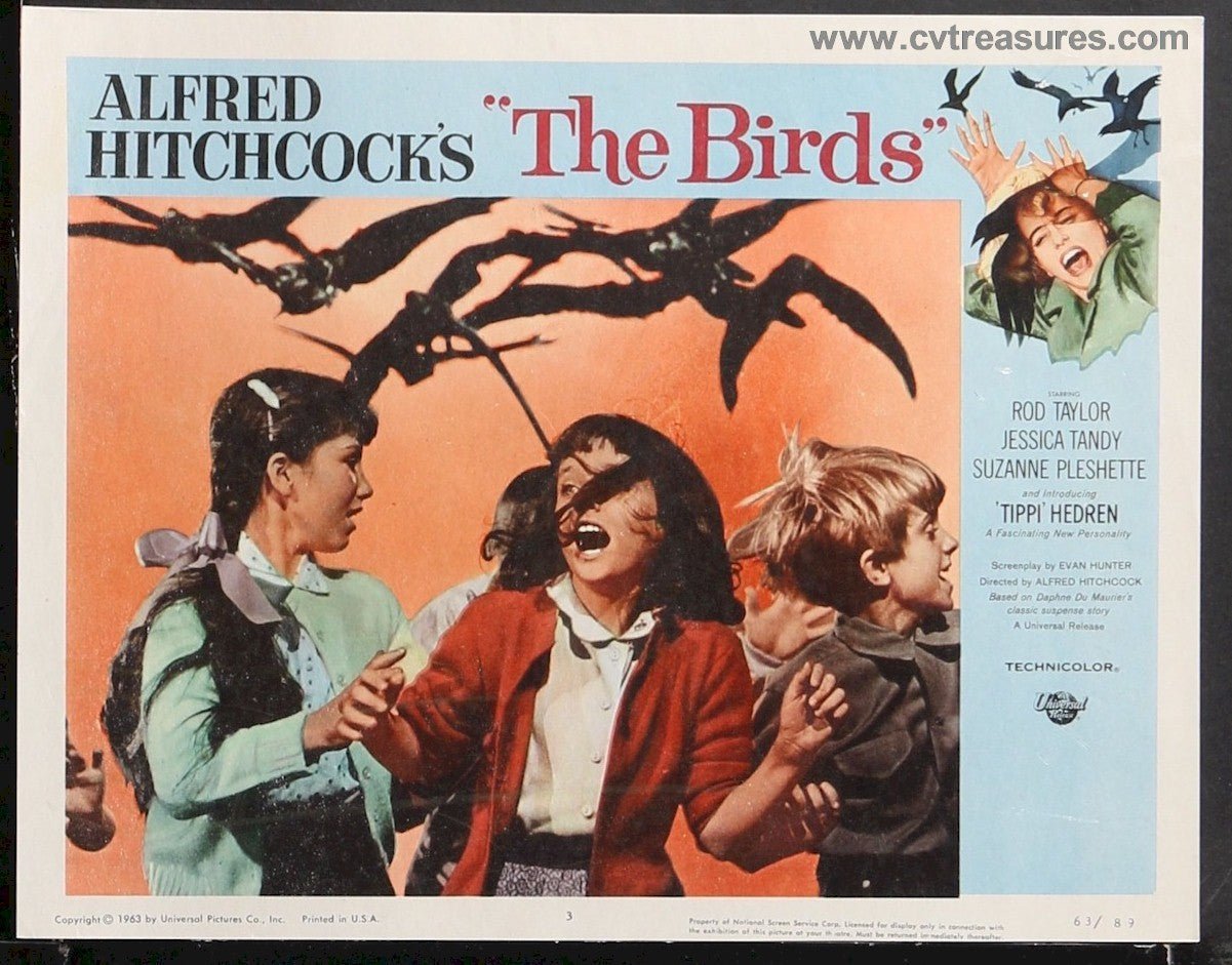 Birds Hitchcock Original Vintage Lobby Card Movie Poster 4