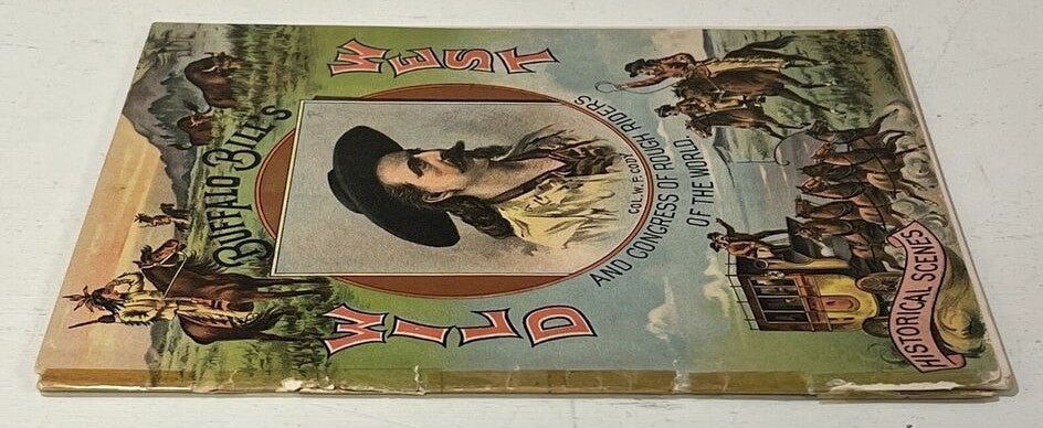 Buffalo Bill Cody Antique Official Wild West Show Program 1893 C Historical Western Memorabilia