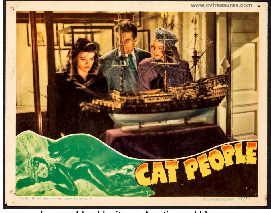 Cat People Original Vintage Horror Lobby Card Movie Poster