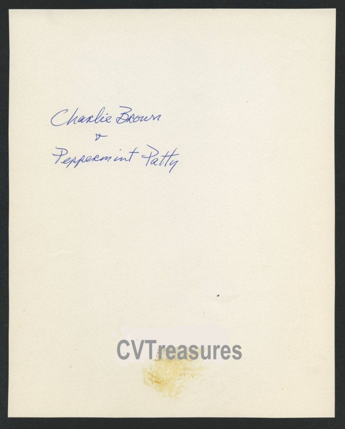 Charles Schulz - Peanuts Original Vintage TYPE I Photo 1966