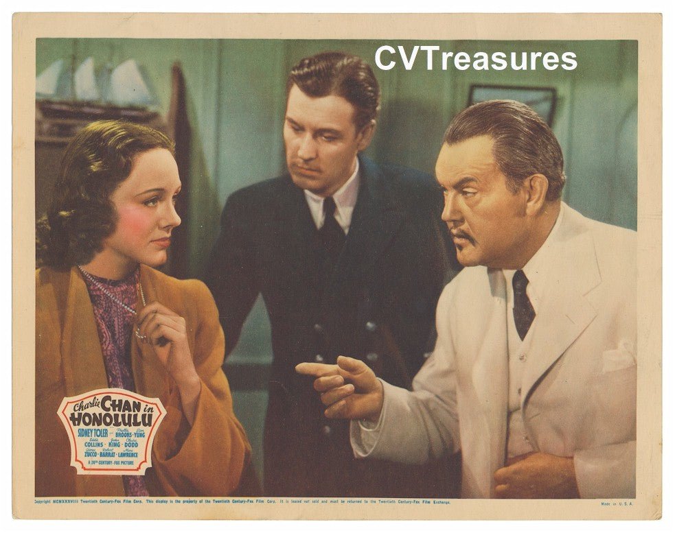 Charlie Chan in HONOLULU Original Vintage Movie Poster RARE lobby card 2