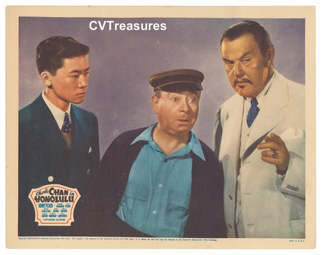 Charlie Chan in HONOLULU Original Vintage Movie Poster RARE lobby card