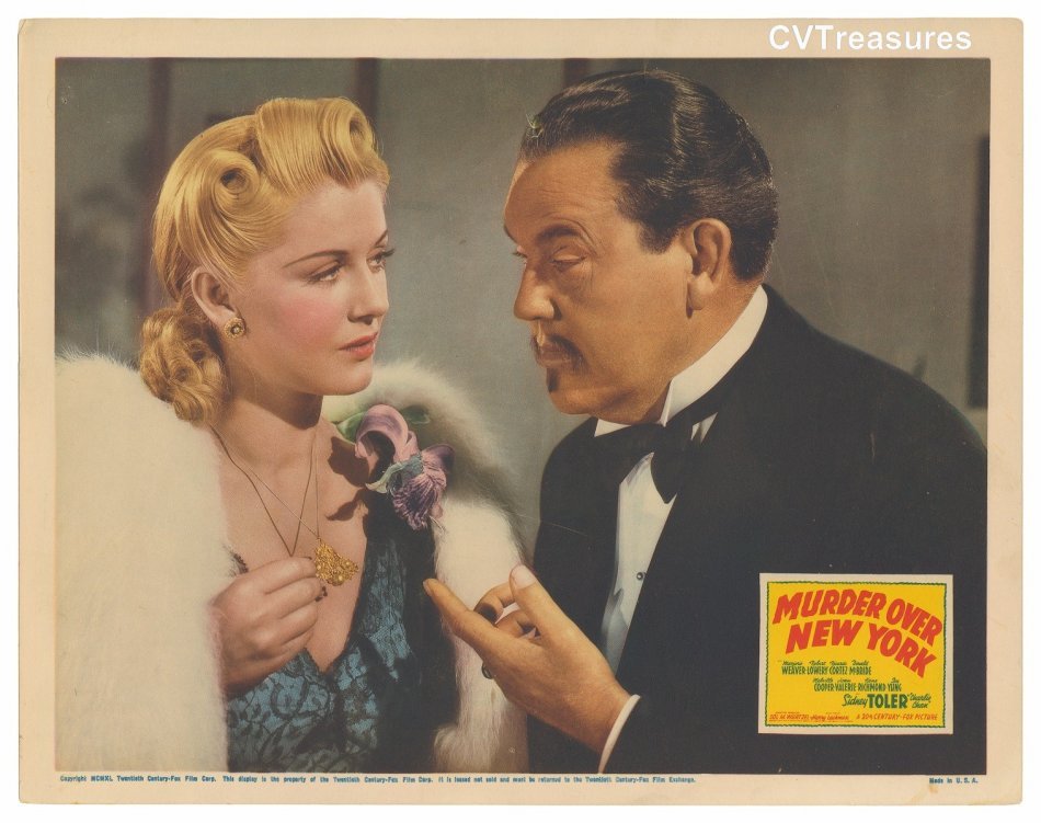 Charlie Chan Murder Over New York Vintage Movie Poste lobby card