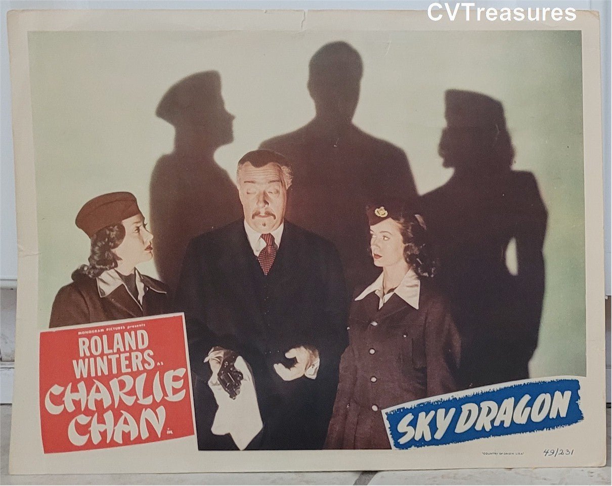 CHARLIE CHAN Sky Dragon Vintage movie poster Lobby Card 1949 1