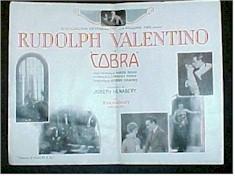Cobra, 1926 Rudolph Valentino Original vintage Herald
