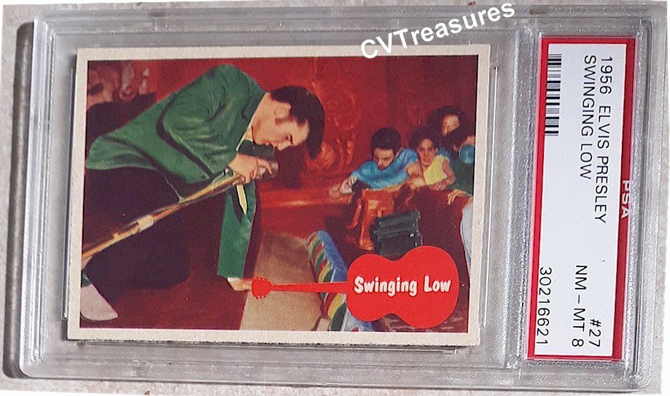 Elvis Presley Topps Card 27 1956 PSA 8 Mint