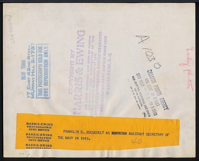 FDR FRANKLIN D. ROOSEVELT Original Vintage/Antique Photo