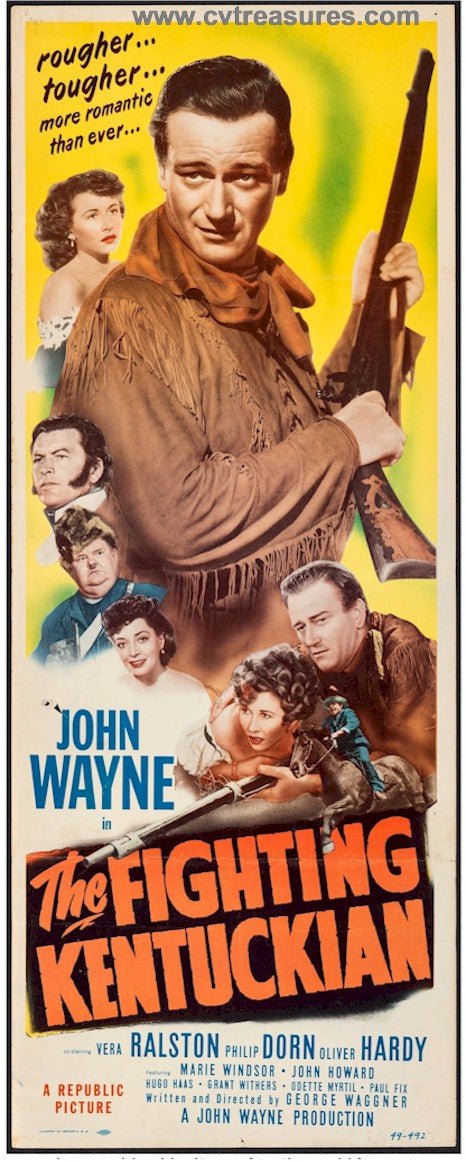 Fighting Kentuckian Insert Movie Poster John Wayne 1949