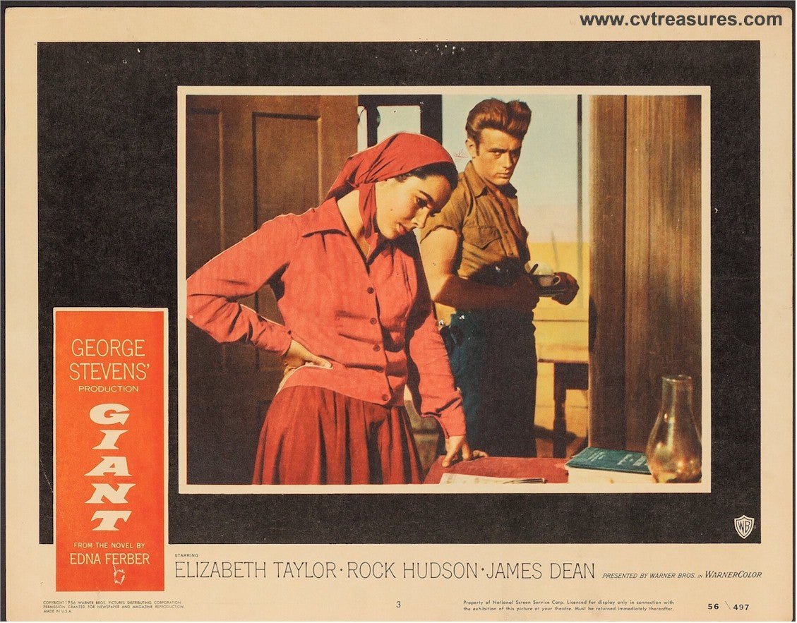 Giant Original Vintage Lobby Card movie poster James Dean #3