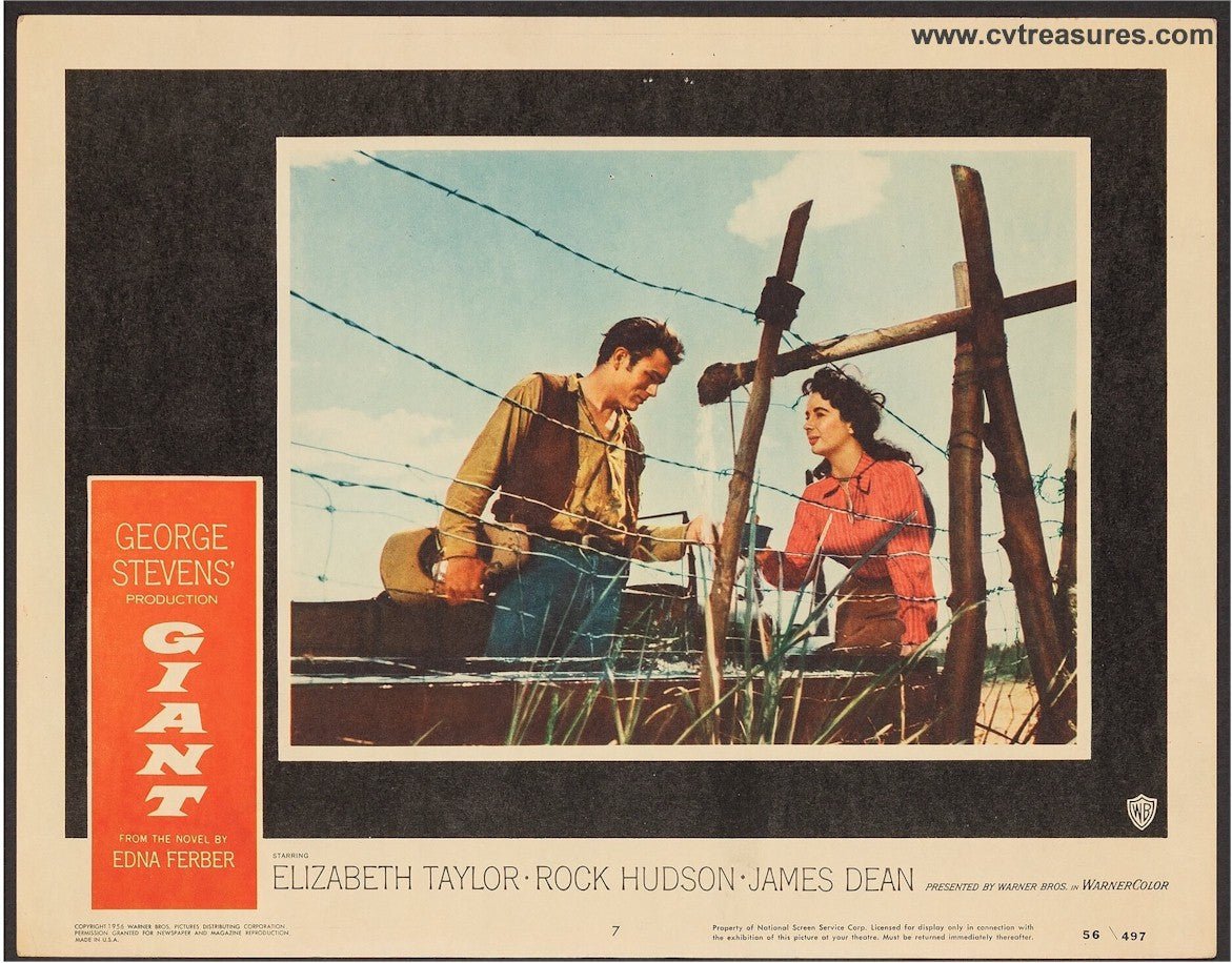 Giant Original Vintage Lobby Card movie poster James Dean #7