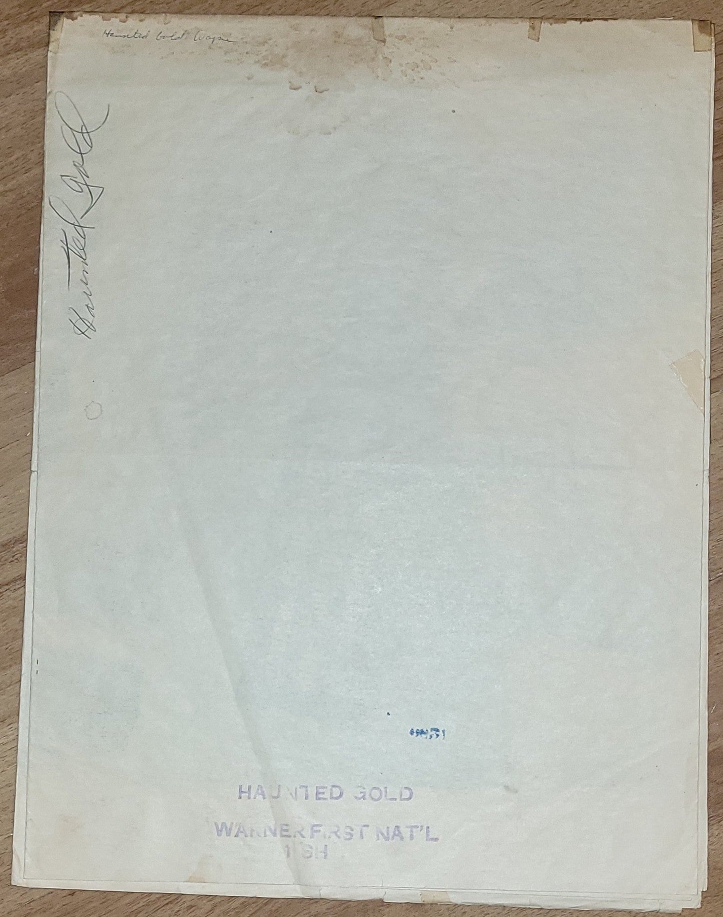 Haunted Gold Original Vintage Western Movie Theater Poster One Sheet John Wayne