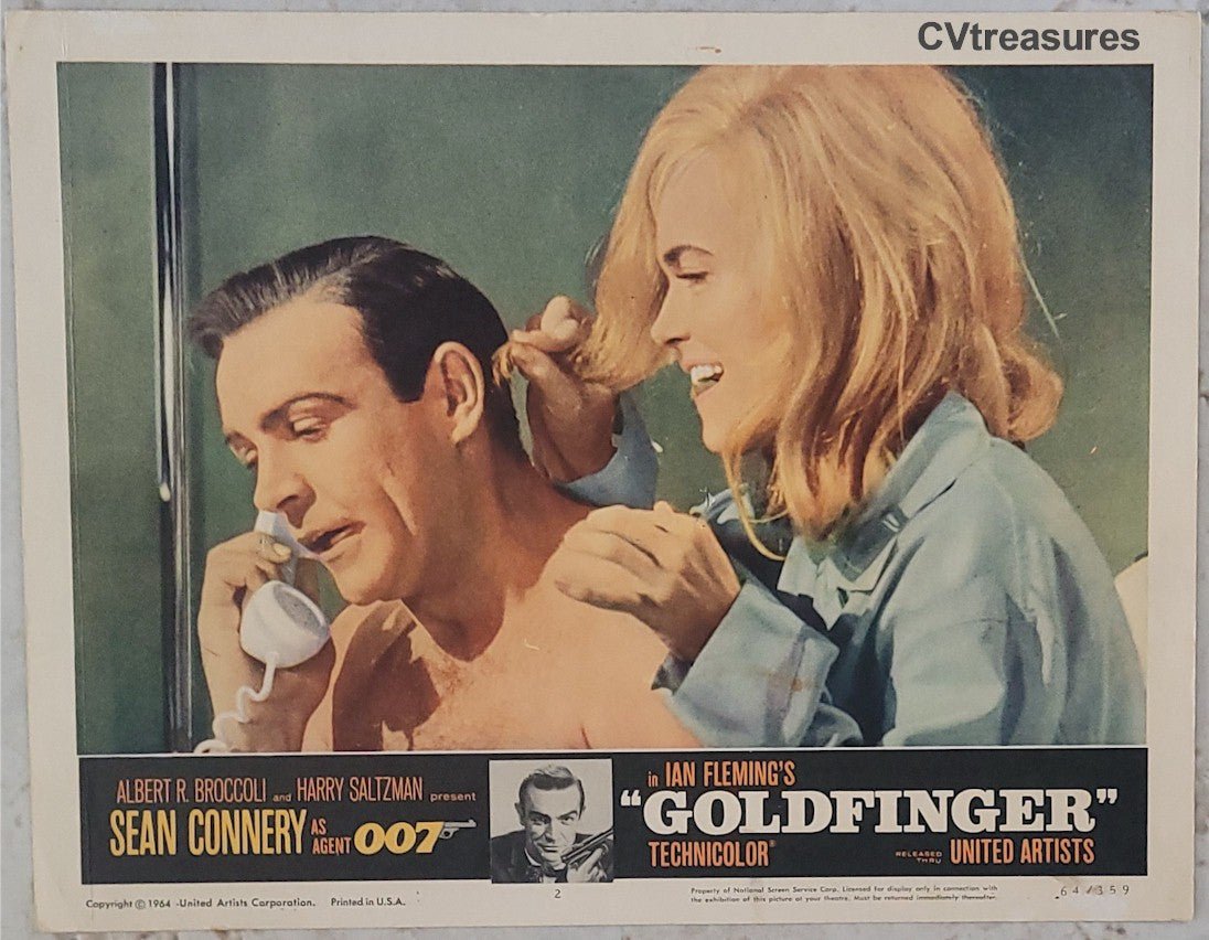 Original Vintage Movie Poster Lobby Card James Bond Goldfinger Sean Connery 3
