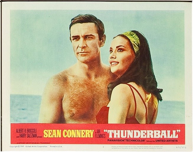 James Bond Thunderball Original Vintage Movie Poster Lobby Card Sean Connery 1965 2