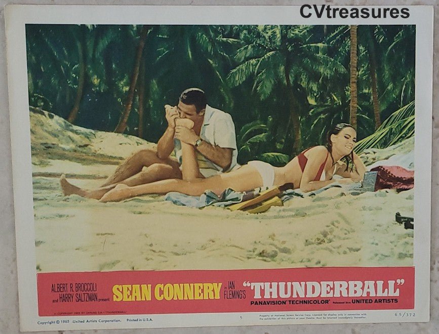 James Bond Thunderball Original Vintage Movie Poster Lobby Card Sean Connery 1965 3