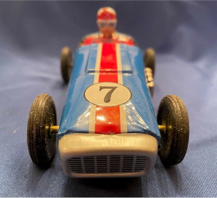 Japan Ichimura Tin Toy Shoten Friction Race Car 1950s
