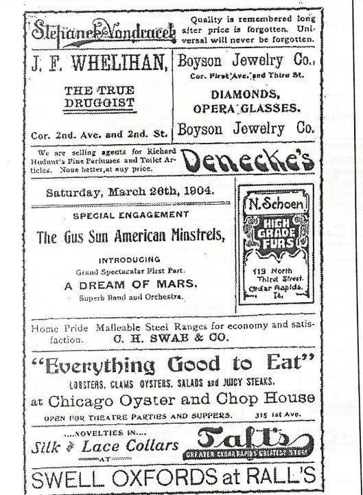 Minstrel Original Vintage Vaudeville Theater Promo Poster Gus Sun 3 sheet 1900