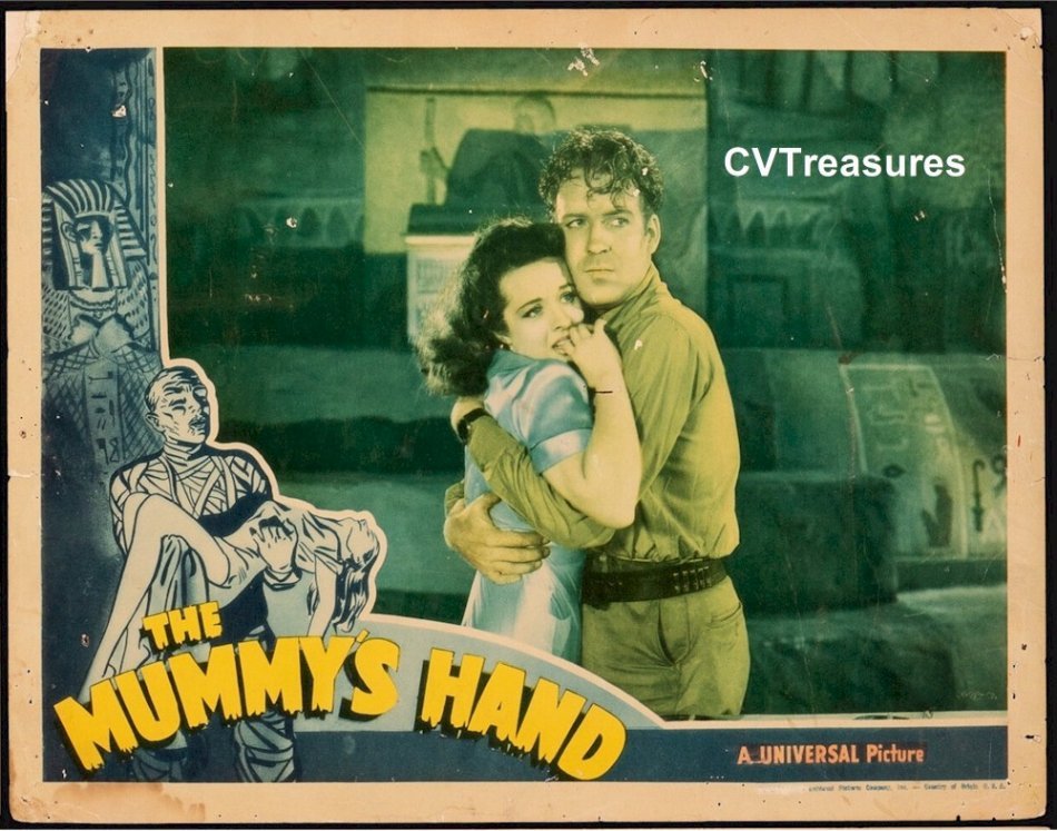 Mummy's Hand Vintage Horror Lobby Card Movie Poster Tom Tyler 3