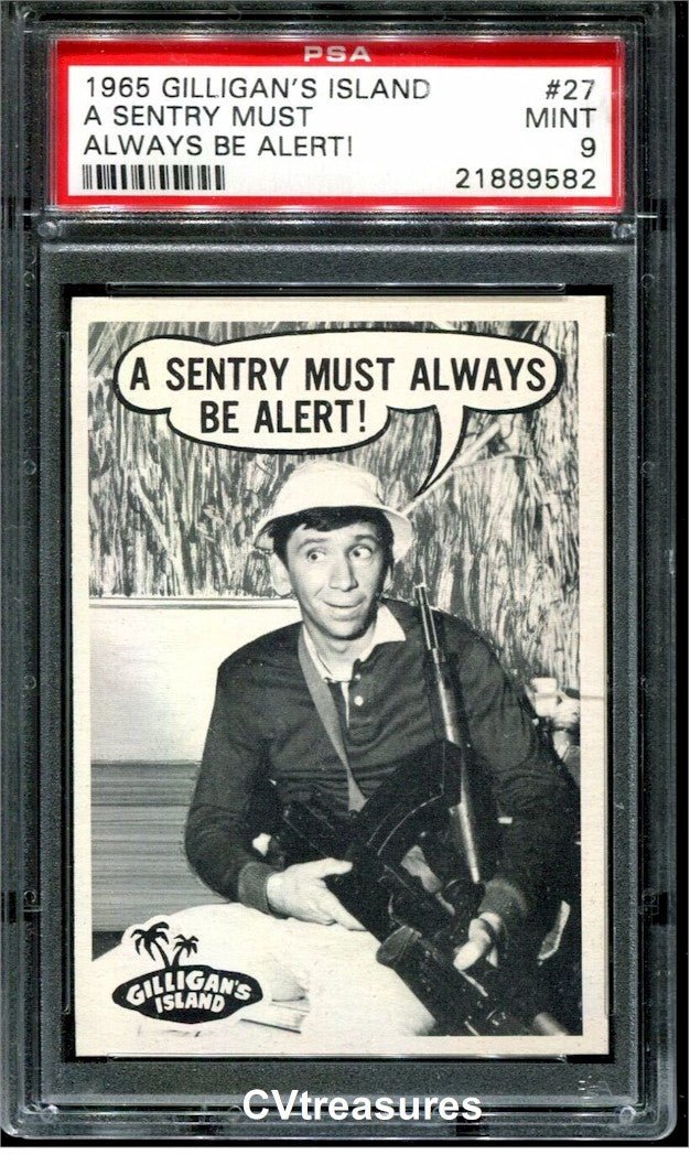 grade 9 card Non Sports Cards Gilligan's Island PSA 9 High Grade Card #27 1960s Toy – CVTreasures
