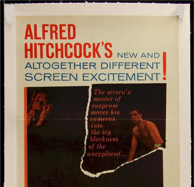 PSYCHO Alfred Hitchcock Movie Poster Original Vintage Insert Guaranteed Authentic 24x