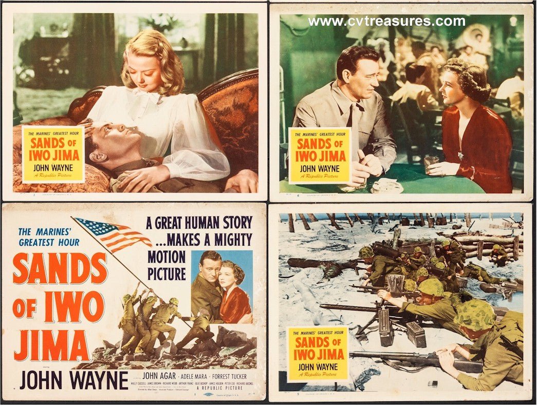 Sands of Iwo Jima Original Movie Lobby Card Set John Wayne