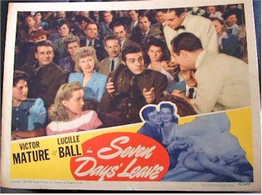 Seven Days Leave, 1942, Lucille Ball, Lobby Card