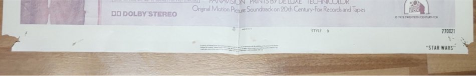 Star Wars movie poster Style D one sheet vintage poster 1977