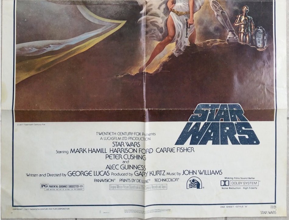 Star Wars Vintage Movie Poster 1977 Sci - Fi Classic Style A 3rd