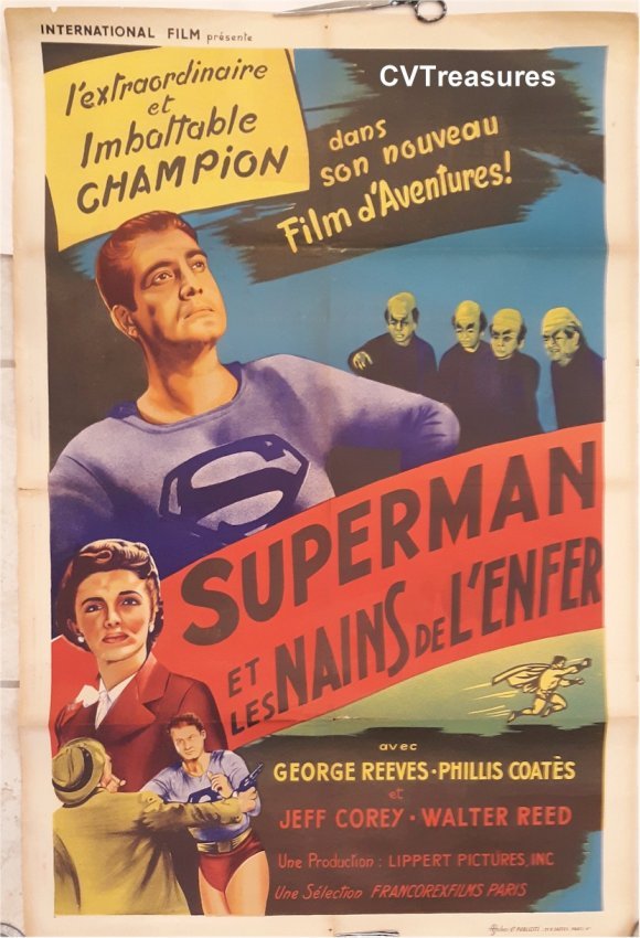 Superman and the Mole Men George Reeves Vintage Movie Poster 2