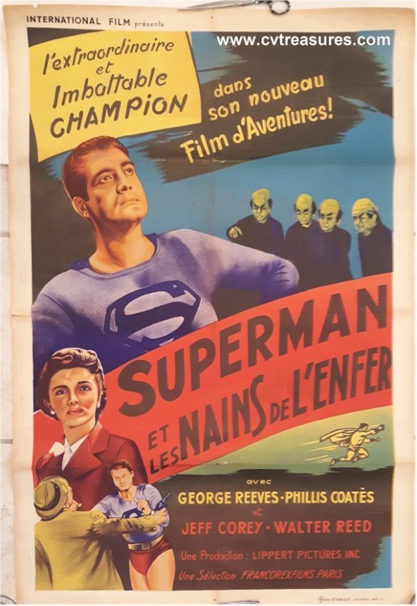 Superman and the Mole Men Vintage Movie Poster George Reeves