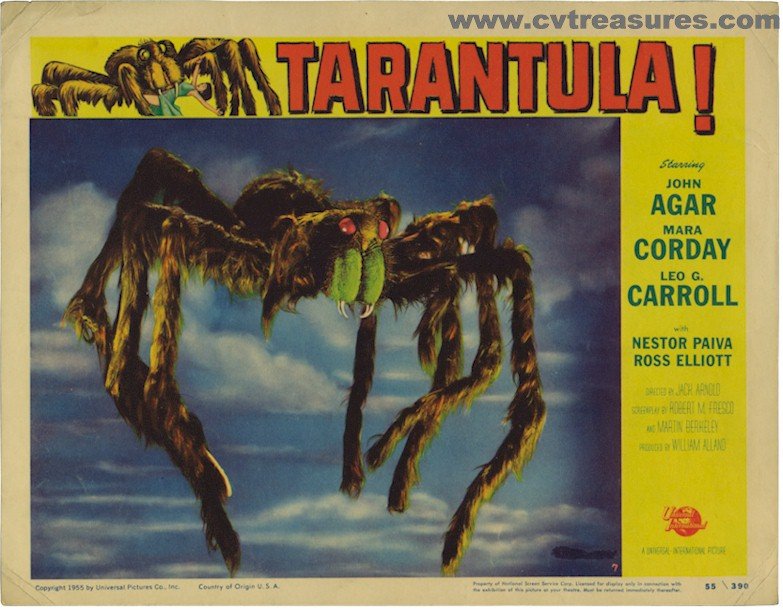 Tarantula, 1955 Sci - Fi Classic Lobby Card movie poster
