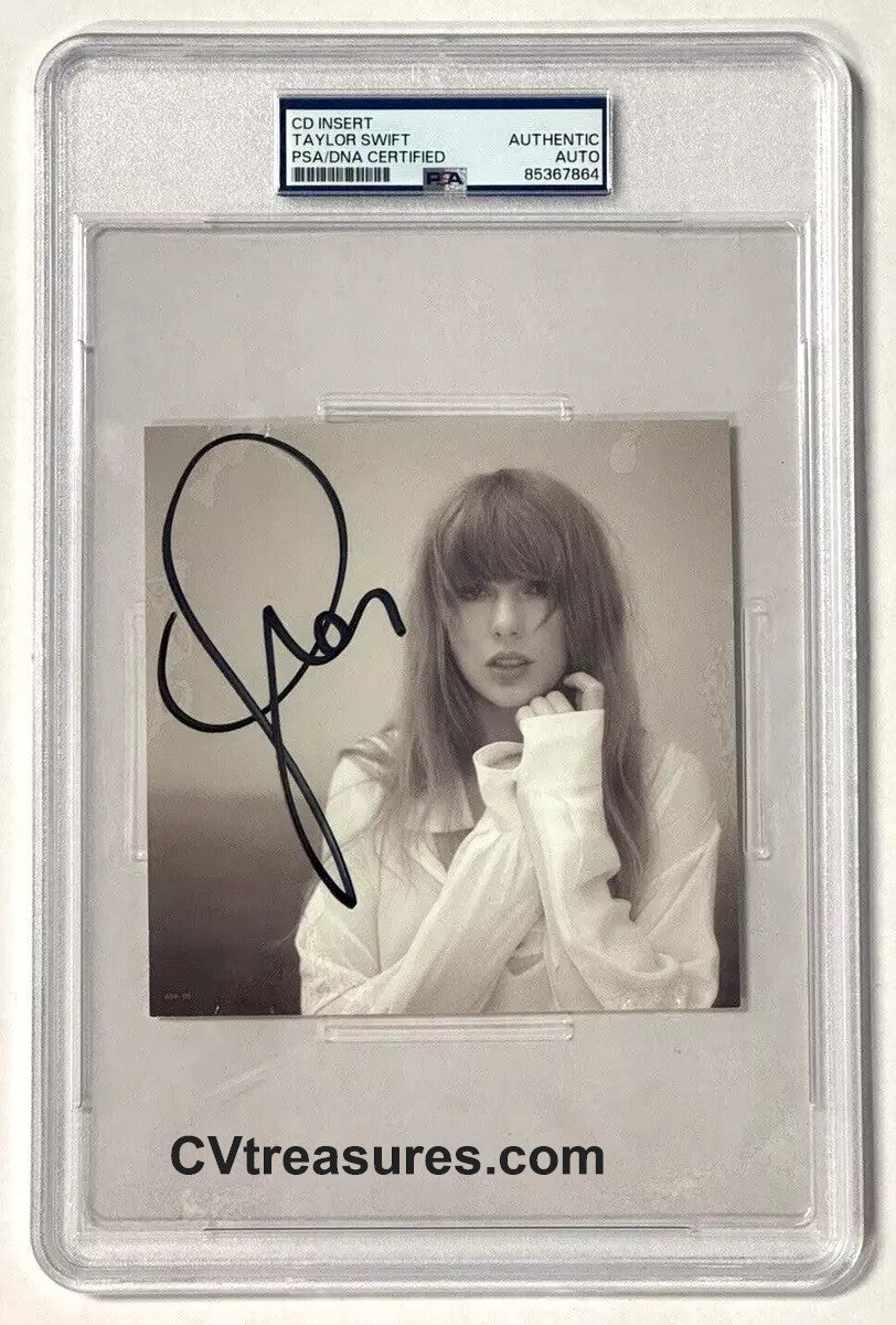 Taylor Swift Authentic Autograph Signed Signature Album CD PSA Certified Encapsulated