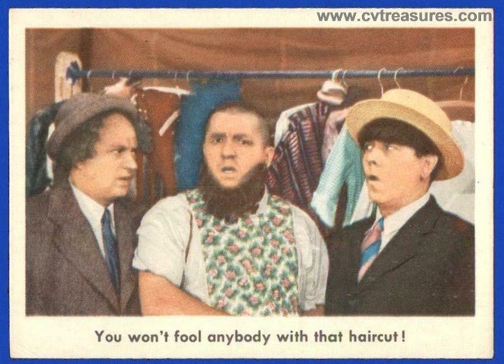 Three Stooges RARE Vintage high grade Fleer CHECKLIST Card #64 1959