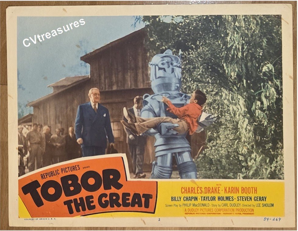 Tobor the Great Orignal Vintage Movie Poster lobby card 2
