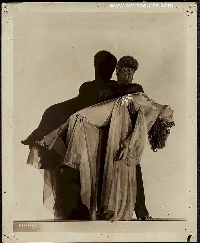 Wolf Man Original TYPE I Vintage Movie Photo Lon Chaney 2