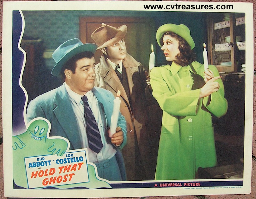 Abbott & Costello Hold thet Ghost, lobby card 1941 1 - Click Image to Close