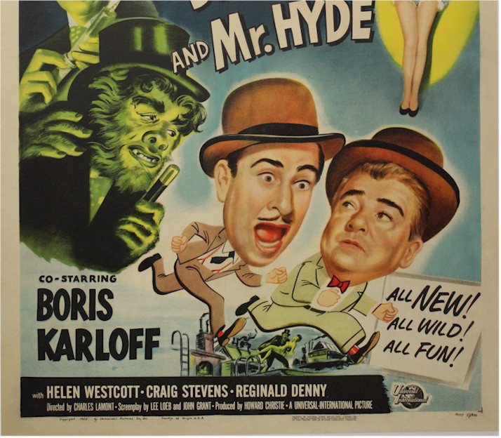 Abbott & Costello Meet Dr Jekyl & Mr Hyde Title Lobby Card - Click Image to Close