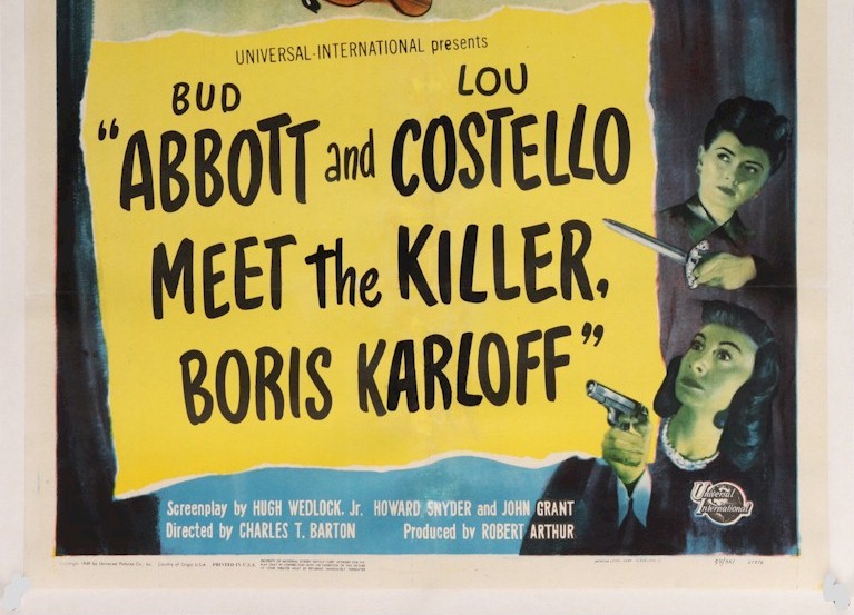 Abbott & Costello Meet the Killer RARE One Sheet Movie Poster - Click Image to Close