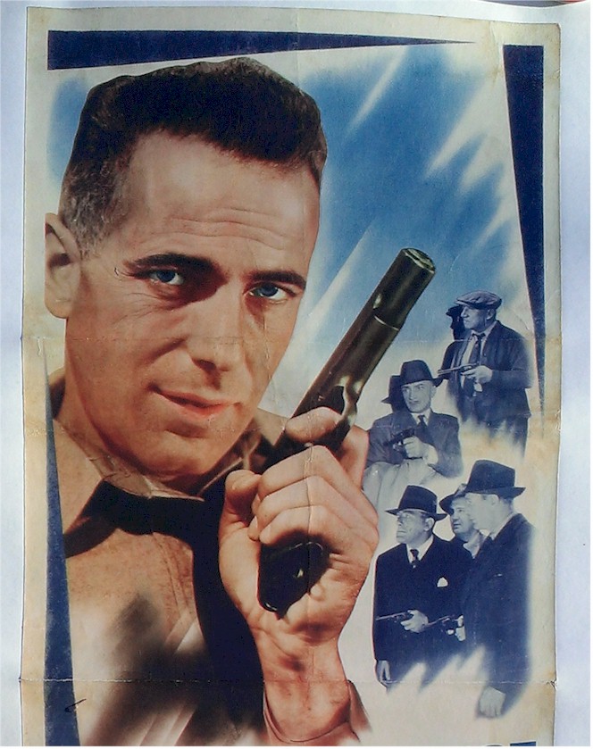 All Through the Night Vintage Movie Poster INSERT Bogart - Click Image to Close