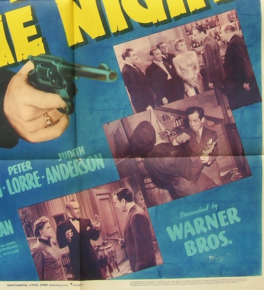 All Through theNight UNUSED Vintage Movie Poster Humphrey Bogart - Click Image to Close